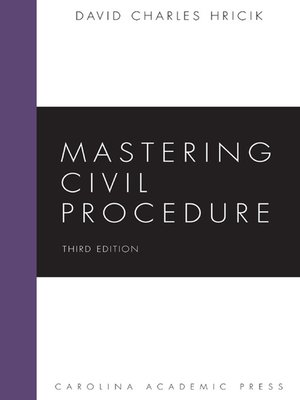 cover image of Mastering Civil Procedure